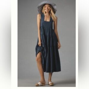 anthro/ the helena midi dress